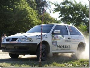 Roberto Bondioni, ganador en Goya de la A 7. Coordinador del Rally de Urdinarrain - Gilbert