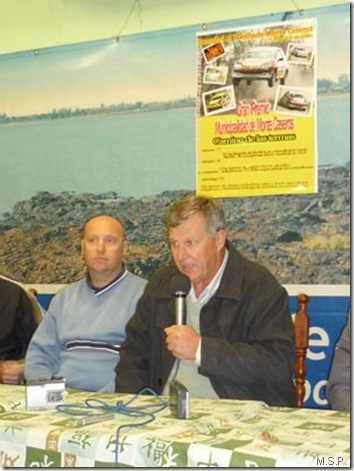 Abraham Gilitchensky y Eduardo Cornaló en la presentación del Rally de Monte Caseros 2009