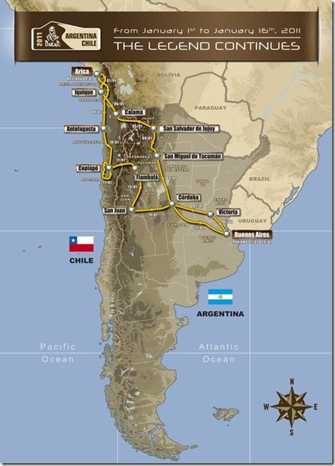 Recorrido Rally Dakar 2011