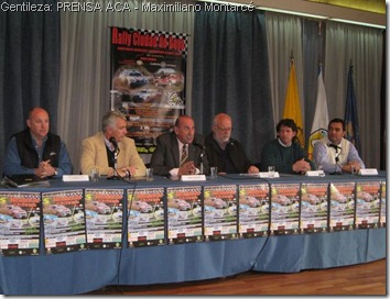 Conferencia de Prensa  en el ACA del Rally de Goya