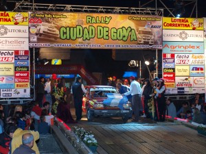 Como cada año Goya espera al rally con los brazos abiertos.