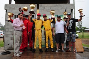 Guillermo Pitón, Federico Romagnoli y Favio Grinovero en el sur.