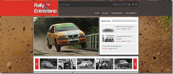 Portada Web Rally Entrerriano 2013