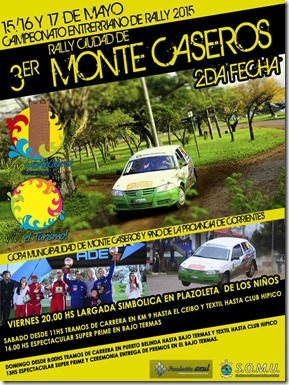 Afiche Monte Caseros 2015